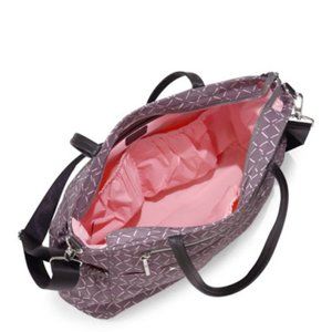 Milly Minis Grey Pink Patterned Diaper Bag